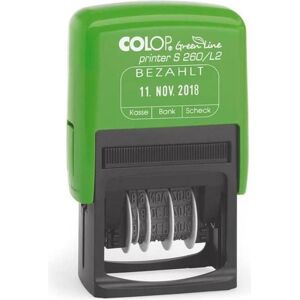 Colop, Tampon encreur, Tampon dateur auto-encreur S260 Dimensions du tampon : 45 x 24 mm Couleur d'écriture du tampon... Publicité Colop, Tampon encreur, Tampon dateur auto-encreur S260 Dimensions du tampon : 45 x 24 mm Couleur d'écriture du tampon... Publicité