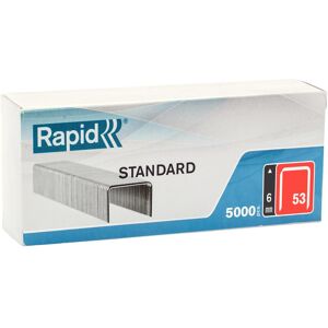 Rapid, Attaches, Agrafes n° 53 6mm galvanisées VE=5000 pièces (5000x) - Publicité Rapid, Attaches, Agrafes n° 53 6mm galvanisées VE=5000 pièces (5000x) - Publicité