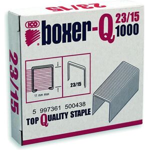 Ico, Attaches, Agrafes Boxer, 23/15, galvanisées, 1000 pcks (1000x) - Publicité Ico, Attaches, Agrafes Boxer, 23/15, galvanisées, 1000 pcks (1000x) - Publicité