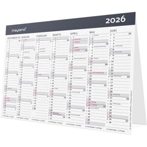 Mayland-Burde, Calendrier + agenda, Kontor-bordkalender Moderne A5 2026 (A5) - Publicité Mayland-Burde, Calendrier + agenda, Kontor-bordkalender Moderne A5 2026 (A5) - Publicité