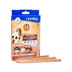 Magni, Écriture + dessin, LYRA Colour Géants Skin Tones 4 couleurs 12pcs (12x) - Publicité Magni, Écriture + dessin, LYRA Colour Géants Skin Tones 4 couleurs 12pcs (12x) - Publicité
