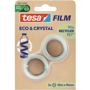 tesa, Ruban adhésif, tesafilm ECO & CRYSTAL film adhésif 2 rouleaux de 10m:19mm (19 mm) - Publicité tesa, Ruban adhésif, tesafilm ECO & CRYSTAL film adhésif 2 rouleaux de 10m:19mm (19 mm) - Publicité