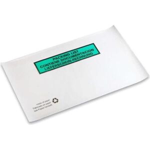 Transpak, Pochette pour documents, Pochettes pour documents dimensions 240x130mm blanc DIN long glassine paper delivery note/invoice (1000 pcs) - Publicité Transpak, Pochette pour documents, Pochettes pour documents dimensions 240x130mm blanc DIN long glassine paper delivery note/invoice (1000 pcs) - Publicité