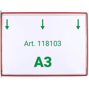 Panneau d'Information A3 Rouge - Tarifold - Publicité Panneau d'Information A3 Rouge - Tarifold - Publicité