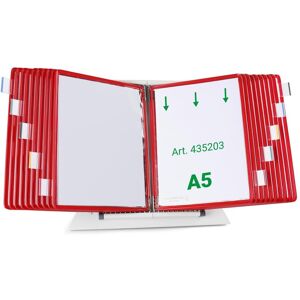 Tarifold, Panneau d'information, Système de plaques pochettes 435203 DIN A5 rouge avec 20 plaques pochettes - Publicité Tarifold, Panneau d'information, Système de plaques pochettes 435203 DIN A5 rouge avec 20 plaques pochettes - Publicité