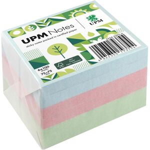 UPM, Notes adhésives, Notes Post-it 5654-20PG-6 Pastel 75x75mm 100Fl. assorties. 6pcs. (75 x 75 mm) - Publicité UPM, Notes adhésives, Notes Post-it 5654-20PG-6 Pastel 75x75mm 100Fl. assorties. 6pcs. (75 x 75 mm) - Publicité