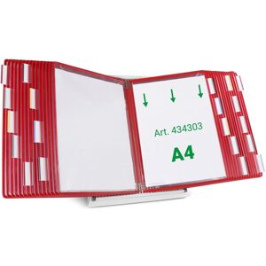 Tarifold, Panneau d'information, Système de plaques pochettes 434303 DIN A4 rouge avec 30 plaques pochettes - Publicité Tarifold, Panneau d'information, Système de plaques pochettes 434303 DIN A4 rouge avec 30 plaques pochettes - Publicité