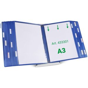 Tarifold, Panneau d'information, Système de plaques pochettes 433301 DIN A3 bleu avec 30 plaques pochettes - Publicité Tarifold, Panneau d'information, Système de plaques pochettes 433301 DIN A3 bleu avec 30 plaques pochettes - Publicité