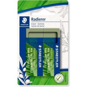 Staedtler Gomme + correcteur, Pack 2 Caoutchouc écologique - Publicité Staedtler Gomme + correcteur, Pack 2 Caoutchouc écologique - Publicité