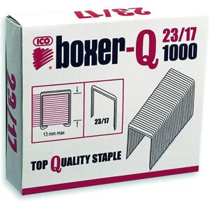 Ico, Attaches, Agrafes Boxer, 23/17, galvanisées, 1000 pcks (1000x) - Publicité Ico, Attaches, Agrafes Boxer, 23/17, galvanisées, 1000 pcks (1000x) - Publicité