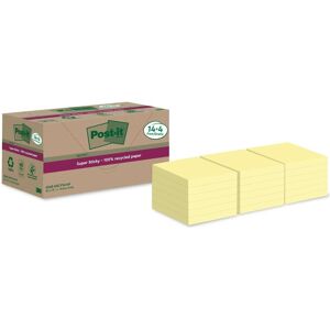 Post-it, Notes adhésives, Super Sticky Recycling (76 x 76 mm) - Publicité Post-it, Notes adhésives, Super Sticky Recycling (76 x 76 mm) - Publicité