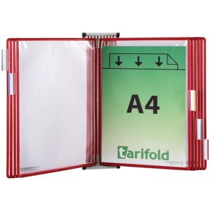 Tarifold, Panneau d'information, Système de plaques pochettes murales 414103 DIN A4 rouge avec 10 plaques pochettes - Publicité Tarifold, Panneau d'information, Système de plaques pochettes murales 414103 DIN A4 rouge avec 10 plaques pochettes - Publicité