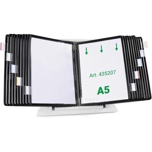 Tarifold, Panneau d'information, Système de plaques pochettes 435207 DIN A5 noir avec 20 plaques pochettes - Publicité Tarifold, Panneau d'information, Système de plaques pochettes 435207 DIN A5 noir avec 20 plaques pochettes - Publicité