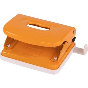 Idena, Perforatrice, Perforateur métallique orange pour 20 feuilles - Publicité Idena, Perforatrice, Perforateur métallique orange pour 20 feuilles - Publicité