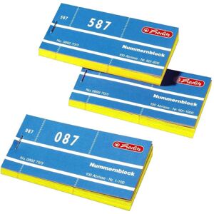 Herlitz 1-1000 Blocs de Numéros - Blocs de Numéros - Publicité Herlitz 1-1000 Blocs de Numéros - Blocs de Numéros - Publicité