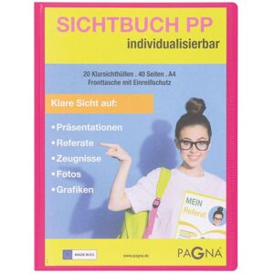 Pagna, Porte-documents, School Sichtbuch DIN A4, 20 Hüllen dunkelrosa (A4, 1x) - Publicité Pagna, Porte-documents, School Sichtbuch DIN A4, 20 Hüllen dunkelrosa (A4, 1x) - Publicité