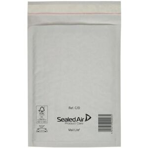 Sealed Air, Pochette d'expédition + enveloppe à bulles, Enveloppe Boblekuvert Mail Lite, C/0, 150 x 210 mm, pakke a 100 stk. (100 pcs) - Publicité Sealed Air, Pochette d'expédition + enveloppe à bulles, Enveloppe Boblekuvert Mail Lite, C/0, 150 x 210 mm, pakke a 100 stk. (100 pcs) - Publicité