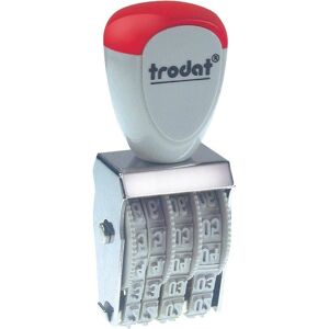 Trodat 1014 Tampon Dateur - 4x17mm - 5 Noir / Bleu - Publicité Trodat 1014 Tampon Dateur - 4x17mm - 5 Noir / Bleu - Publicité