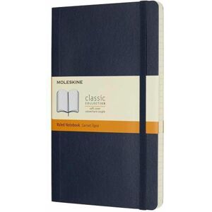 Moleskine, Cahier + bloc-notes, Carnet de notes (A5, À rayures, Couverture souple) - Publicité Moleskine, Cahier + bloc-notes, Carnet de notes (A5, À rayures, Couverture souple) - Publicité