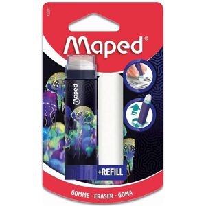 Maped, Gomme + correcteur, Crayon gomme multicolore - Publicité Maped, Gomme + correcteur, Crayon gomme multicolore - Publicité