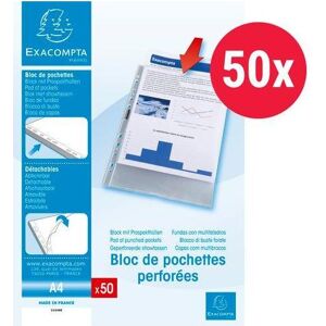 Exacompta, Porte-documents, Pochettes transparentes 31048E PP Transparent (A4, 50x) - Publicité Exacompta, Porte-documents, Pochettes transparentes 31048E PP Transparent (A4, 50x) - Publicité