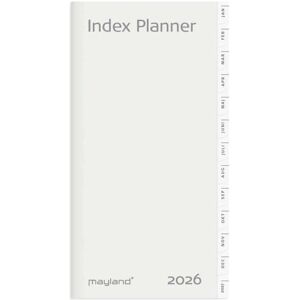 Mayland-Burde, Calendrier + agenda, Index Planner mnedskalender REFILL 2026 - Publicité Mayland-Burde, Calendrier + agenda, Index Planner mnedskalender REFILL 2026 - Publicité