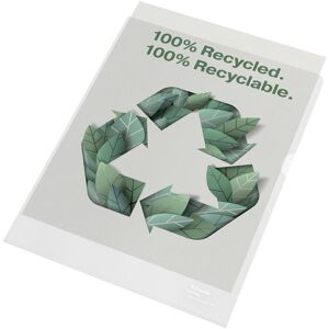 Leitz, Porte-documents, Pochette transparente 100% recyclée A4 (A4, 100x) - Publicité Leitz, Porte-documents, Pochette transparente 100% recyclée A4 (A4, 100x) - Publicité