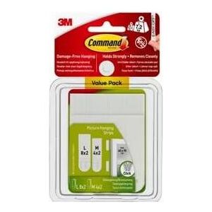 3M Ruban adhésif, Command strips til billedophaeng Value Pack, hvid - Publicité 3M Ruban adhésif, Command strips til billedophaeng Value Pack, hvid - Publicité