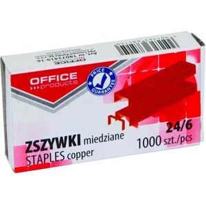 Office Products, Attaches, Agrafes, 24/6, cuivre, 1000 pièces (1000x) - Publicité Office Products, Attaches, Agrafes, 24/6, cuivre, 1000 pièces (1000x) - Publicité
