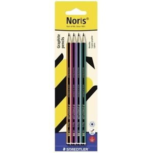 Staedtler Crayon à papier + critérium, Set de crayons Noris 120 120-S BK4 Désignation de la dureté : 2B, B, HB, H (2B, 2H, B, H, HB, 4x) - Publicité Staedtler Crayon à papier + critérium, Set de crayons Noris 120 120-S BK4 Désignation de la dureté : 2B, B, HB, H (2B, 2H, B, H, HB, 4x) - Publicité