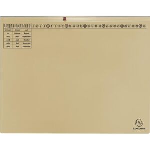 Exacompta, Porte-documents, 25 dossiers suspendus Exaflex carton chamois 2 x agrafage officiel (A4, 25x) - Publicité Exacompta, Porte-documents, 25 dossiers suspendus Exaflex carton chamois 2 x agrafage officiel (A4, 25x) - Publicité