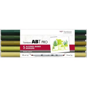 Tombow, Écriture + dessin, Crayons Green Colors, avec boîte, set de 5 pièces (5x) - Publicité Tombow, Écriture + dessin, Crayons Green Colors, avec boîte, set de 5 pièces (5x) - Publicité