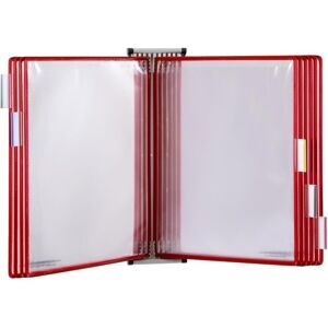 Tarifold, Panneau d'information, Système de plaques pochettes murales 415103 DIN A5 rouge avec 10 plaques pochettes - Publicité Tarifold, Panneau d'information, Système de plaques pochettes murales 415103 DIN A5 rouge avec 10 plaques pochettes - Publicité