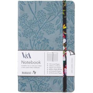 IF, Cahier + bloc-notes, Bookaroo Notizbuch, Tagebuch, A5, Kilburn, schwarzes Blumenmuster (A5, À rayures, Couverture rigide) - Publicité IF, Cahier + bloc-notes, Bookaroo Notizbuch, Tagebuch, A5, Kilburn, schwarzes Blumenmuster (A5, À rayures, Couverture rigide) - Publicité