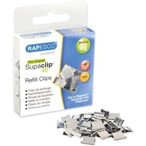 Rapesco Attaches, Clips de recharge Supaclip 40 (50x) - Publicité Rapesco Attaches, Clips de recharge Supaclip 40 (50x) - Publicité