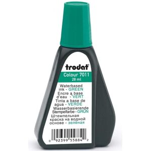Trodat, Tampon encreur, Encre pour tampon vert 28ML 7011/SB - Publicité Trodat, Tampon encreur, Encre pour tampon vert 28ML 7011/SB - Publicité