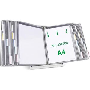 Tarifold, Panneau d'information, Système de plaques pochettes 434300 DIN A4 gris avec 30 plaques pochettes - Publicité Tarifold, Panneau d'information, Système de plaques pochettes 434300 DIN A4 gris avec 30 plaques pochettes - Publicité