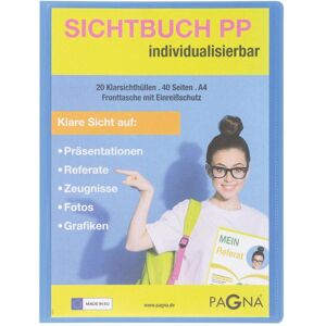 Pagna, Porte-documents, School Sichtbuch DIN A4, 20 Hüllen hellblau (A4, 1x) - Publicité Pagna, Porte-documents, School Sichtbuch DIN A4, 20 Hüllen hellblau (A4, 1x) - Publicité