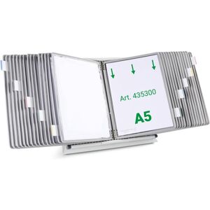 Tarifold, Panneau d'information, Système de plaques pochettes 435300 DIN A5 gris avec 30 plaques pochettes - Publicité Tarifold, Panneau d'information, Système de plaques pochettes 435300 DIN A5 gris avec 30 plaques pochettes - Publicité