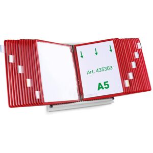 Tarifold, Panneau d'information, Système de plaques pochettes 435303 DIN A5 rouge avec 30 plaques pochettes - Publicité Tarifold, Panneau d'information, Système de plaques pochettes 435303 DIN A5 rouge avec 30 plaques pochettes - Publicité