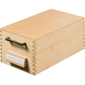 Han, Porte-cartes, Boîte à fiches en bois (A7, De part et d'autre) - Publicité Han, Porte-cartes, Boîte à fiches en bois (A7, De part et d'autre) - Publicité