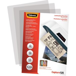 Fellowes Films de plastification, Film de plastification A3 125 mic auto-adhésif - 100 pcs. (A3, 100 pcs, 250 µm) - Publicité Fellowes Films de plastification, Film de plastification A3 125 mic auto-adhésif - 100 pcs. (A3, 100 pcs, 250 µm) - Publicité