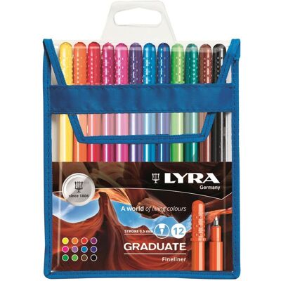 Lyra, Stylo, Graduiertenmarker, 12 Farben (12x) - Publicité Lyra, Stylo, Graduiertenmarker, 12 Farben (12x) - Publicité