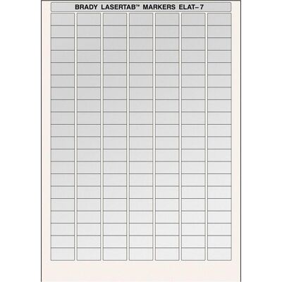Brady, Rouleau d’étiquettes, ELAT-7-773, polyester métallisé, argent, 25 x 13 mm, adhésif permanent, Din A4, 7 pistes (25 mm) - Publicité Brady, Rouleau d’étiquettes, ELAT-7-773, polyester métallisé, argent, 25 x 13 mm, adhésif permanent, Din A4, 7 pistes (25 mm) - Publicité