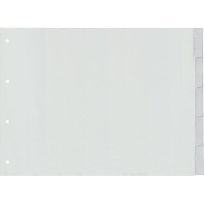 Kangaro, Classeur : accessoires, Intercalaires vierges DIN A3 5 pièces carton 4 trous G305FB - Publicité Kangaro, Classeur : accessoires, Intercalaires vierges DIN A3 5 pièces carton 4 trous G305FB - Publicité