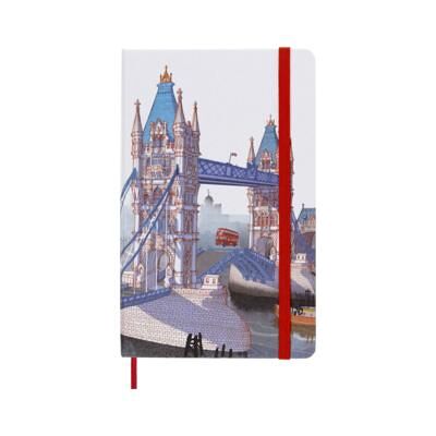 Moleskine, Cahier + bloc-notes, I am London Carnet de notes Édition limitée, L/A5, Ligné, Blanc (A5, À rayures, Couverture rigide) - Publicité Moleskine, Cahier + bloc-notes, I am London Carnet de notes Édition limitée, L/A5, Ligné, Blanc (A5, À rayures, Couverture rigide) - Publicité