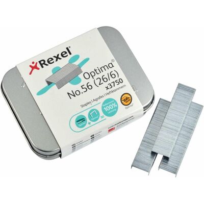 Rexel, Attaches, Agrafes Optima 56 (3750) (2500x) - Publicité Rexel, Attaches, Agrafes Optima 56 (3750) (2500x) - Publicité