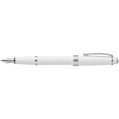Cross, Stylo, Stylo Plume Bailey Light Laque Blanche Plume F Boîte cadeau (1x) - Publicité Cross, Stylo, Stylo Plume Bailey Light Laque Blanche Plume F Boîte cadeau (1x) - Publicité