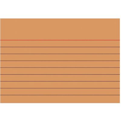 Brunnen, Fiche, Fiche DIN A7 lignée orange 100 pcs/paquet (A7, 180 g/m²) - Publicité Brunnen, Fiche, Fiche DIN A7 lignée orange 100 pcs/paquet (A7, 180 g/m²) - Publicité