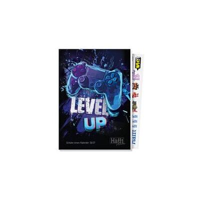 Häfft-Verlag GmbH, Agenda, Häfft Verlag Schülerkalender Level up August 2026 - Juli 2027 schwarz, 1 St. (A5) - Publicité Häfft-Verlag GmbH, Agenda, Häfft Verlag Schülerkalender Level up August 2026 - Juli 2027 schwarz, 1 St. (A5) - Publicité